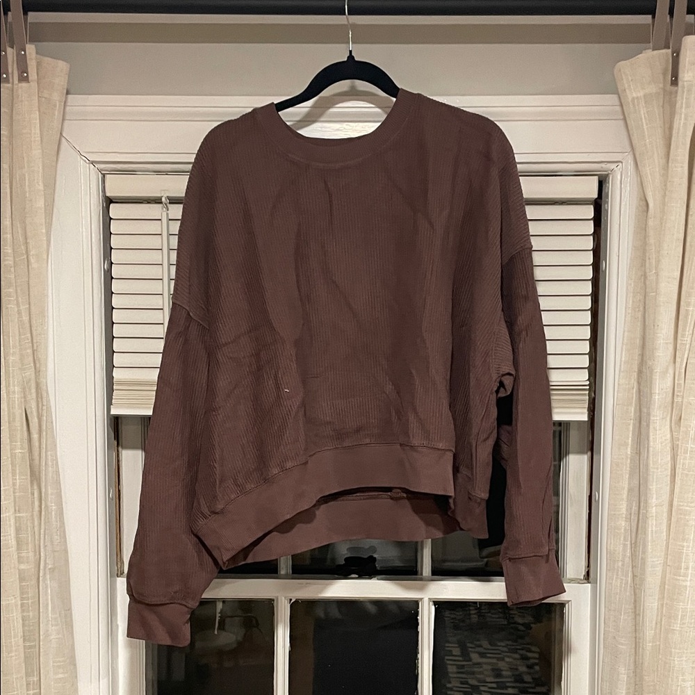 Aerie Chocolate Brown Sweatshirt